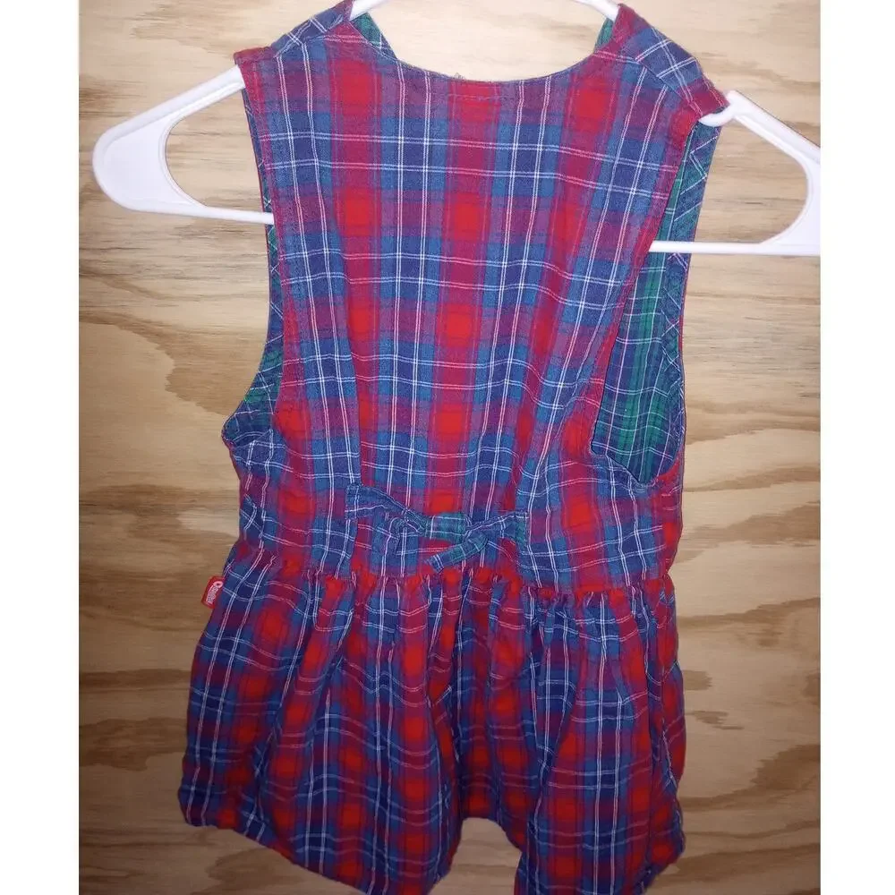 Girl's‎ Vintage Oshkosh Plaid Dress 90's Size 6
